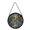 Notre-Dame with Angels Stained Glass - 16 cm