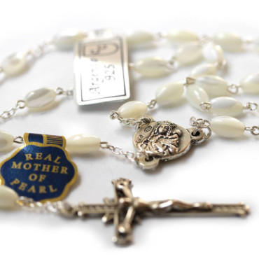 Genuine mother-of-pearl rosary