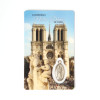 Set of 3 Notre Dame prayer cards in Spanish