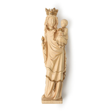 Vierge Notre Dame bois doré - 13 cm Notre-Dame de Paris
