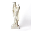 Notre Dame Statue in Alabaster 17cm