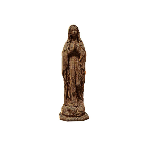 3D Cardboard Virgin Mary Model