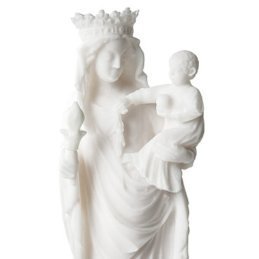 Notre Dame Statue in Alabaster 17cm