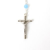 Blue Cat's Eye Silver-plated Rosary