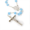 Blue Cat's Eye Silver-plated Rosary