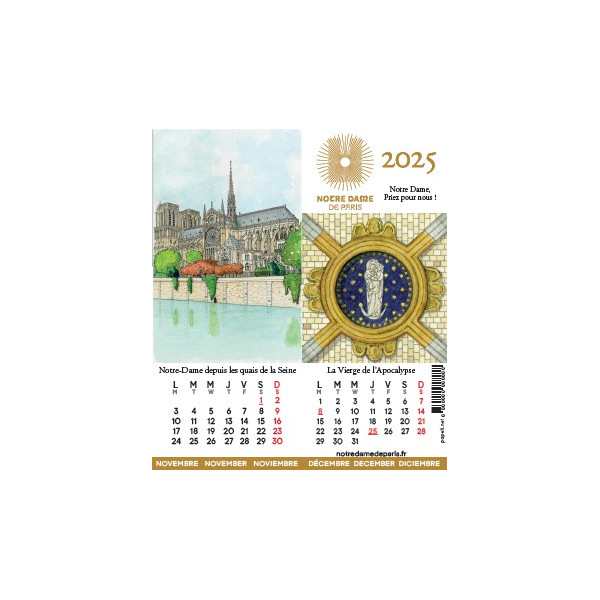 Pop-Up Notre-Dame 2025 Calendar