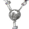 Special Swarovski design rosary, silver