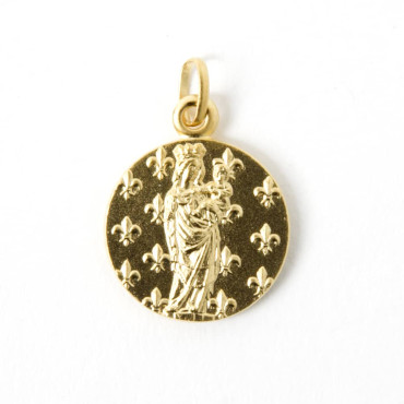 gold plated 16mm medal Notre-Dame de Paris