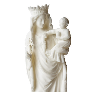 Notre Dame Statue in Alabaster 21cm