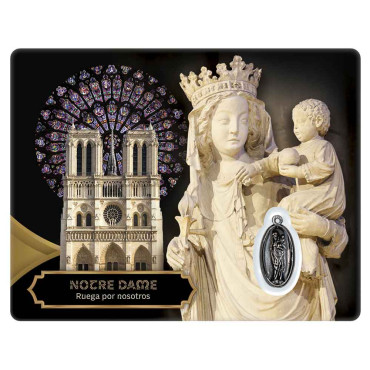 Carte souvenir réouverture Notre-Dame de Paris