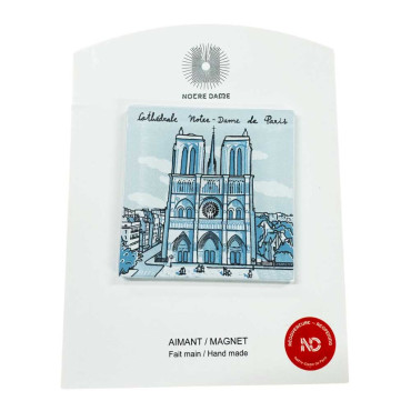 Magnet en verre Notre-Dame de Paris réouverture