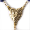 Golden Precious Lapis Lazuli Rosary Notre-Dame de Paris