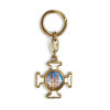 Notre Dame Gold-plated and white key chain