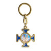 Notre Dame Gold-plated and blue key chain