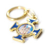Notre Dame Gold-plated and blue key chain