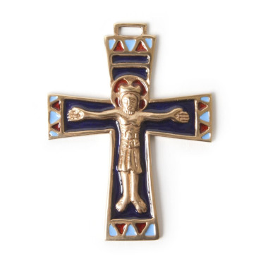 Croix bronze Bleu Christ Notre-Dame de Paris