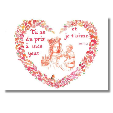 Carte Notre Dame je t'aime Notre-Dame de paris