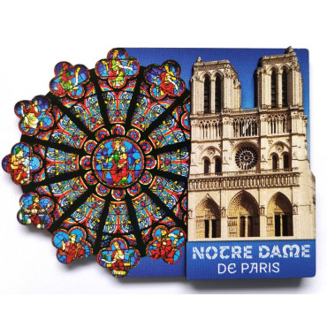 Magnet cathédrale rosace ouest Notre-Dame de paris