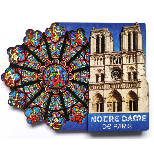 Magnet cathédrale rosace ouest Notre-Dame de paris