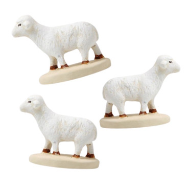 Santon Lot de 3 moutons Notre-Dame de Paris