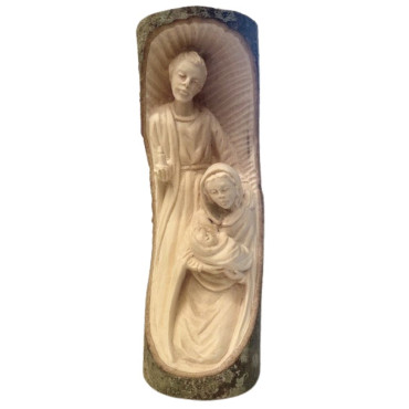 Crèche bois Sainte Famille Notre-Dame de Paris