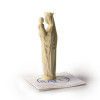 Statuette Vierge Marie en bois - 8 cm