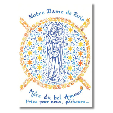 Carte Notre Dame Mère du bel Amour Notre-Dame de Paris