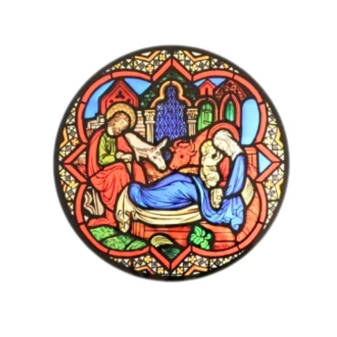 Vitrail statique Nativité Notre-Dame de Paris