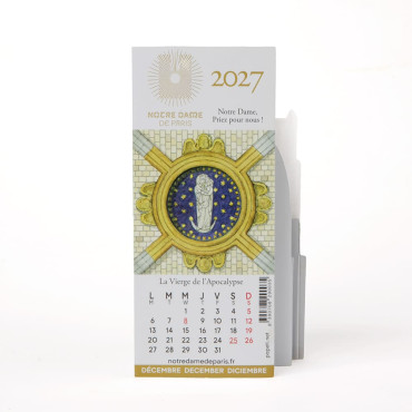 Calendrier 2027 pop up Notre-Dame de Paris