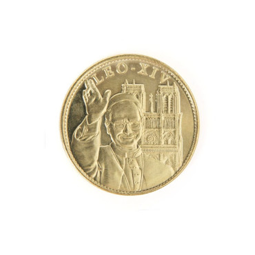 Souvenir medal of Pope Leo XIV Notre-Dame de Paris