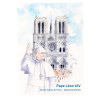Carte Pape Léon à Notre-Dame de Paris