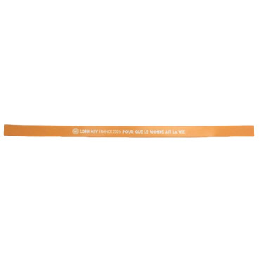 Bracelet satin jaune Léon XIV Notre-Dame de Paris