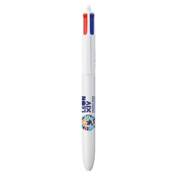 Stylo Bic 4 couleurs Pape Léon XIV Notre-Dame de Paris