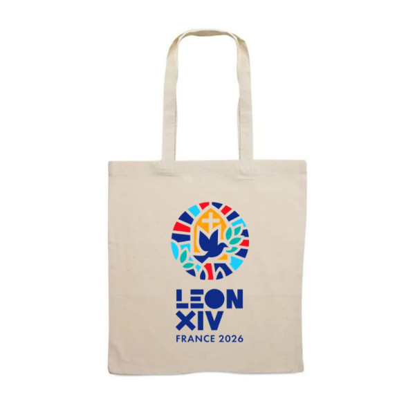 Tote Bag Pape Léon XIV France 2026 Notre-Dame de Paris
