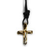 Croix Francesco Bronze doré et Argent
