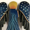 Hand-Painted Colorful Metal Angel