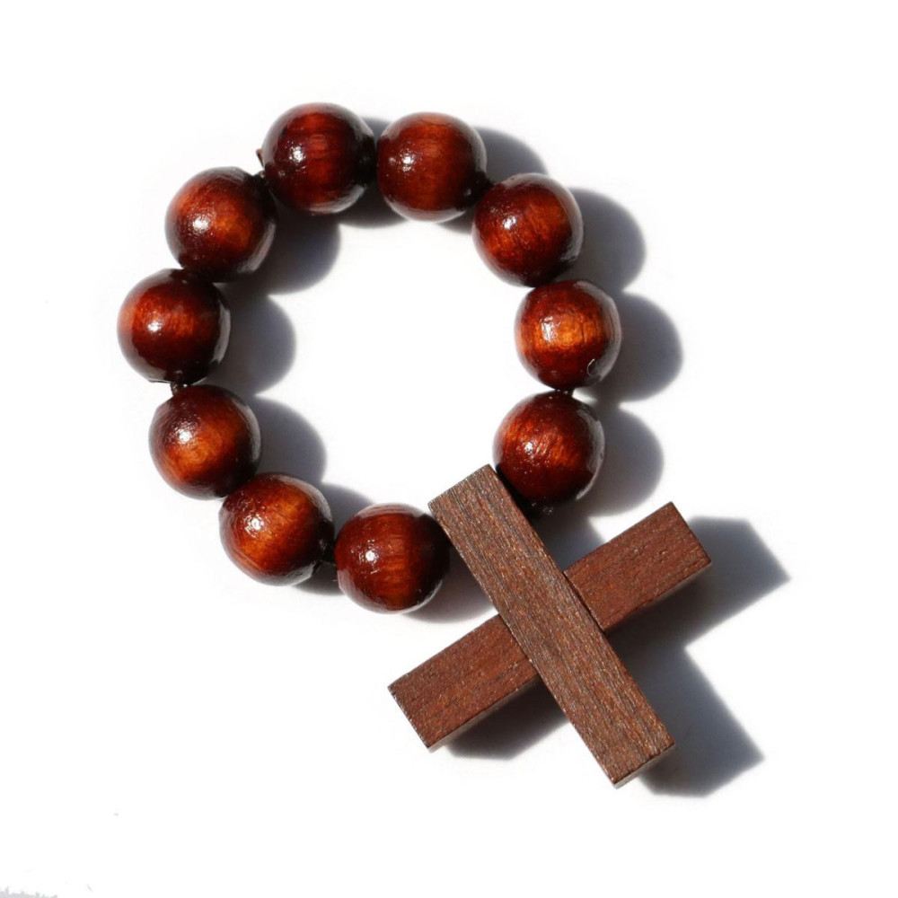 Single Decade Rosary, wood