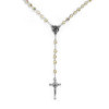 Notre-Dame Silver and Translucent Swarovski Crystal Rosary