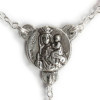 Notre-Dame Silver and Translucent Swarovski Crystal Rosary