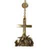Notre-Dame Pieta Rosary, gold-plated