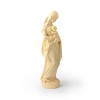 Statue Vierge à l'enfant en bois - 17 cm